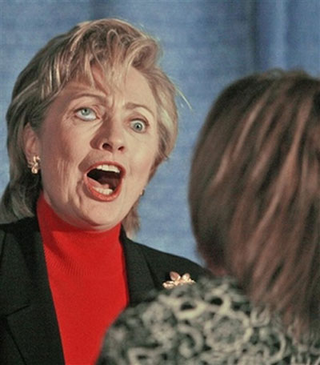 Illustration for article titled Hillary, Caught in a Grimace, Might Not Approve of Video Games